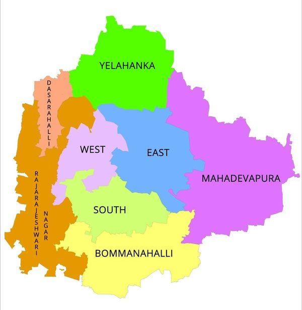 Bangalore BBMP ward mapa