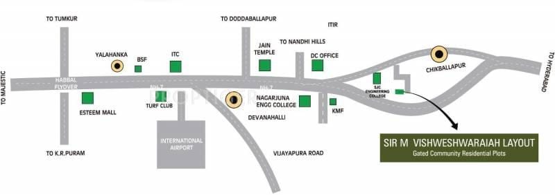 Vishweshwaraya diseño de mapa