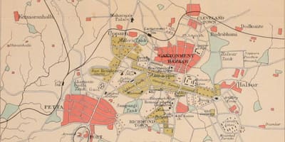 Bangalore viejo mapa