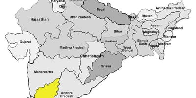 Mapa de Bangalore, india