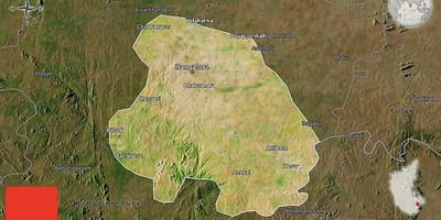 Mapa satelital de Bangalore