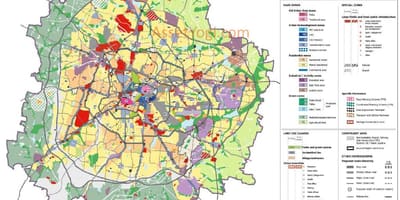 El uso de la tierra mapa de Bangalore