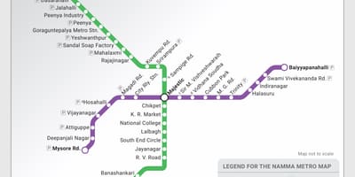 Mapa del Metro de Bangalore