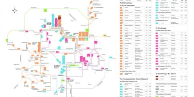 BMTC mapa de ruta de autobús